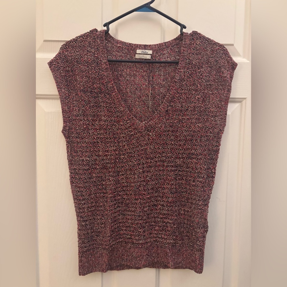 Madewell Wallace Porch Swing Vest 100% Linen